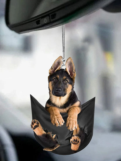 Car Pendant Practical Interior Ornament Hanging Mini Puppy Shape Car Hanging Toy Gift  Car Decoration Accessories