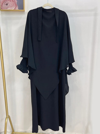 Eid Muslim Women Abaya Morocco Party Dress Abayas Elegant Prayer Abayas Long Sleeve Robe Dress Ramadan Musulman Maxi Vestidos